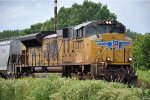 Grain train waits to move north